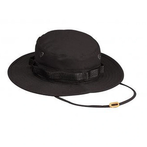 Zwarte Boonie Hat van Ripstop Katoen: Klaar voor Avontuur in Stijl en Duurzaamheid!