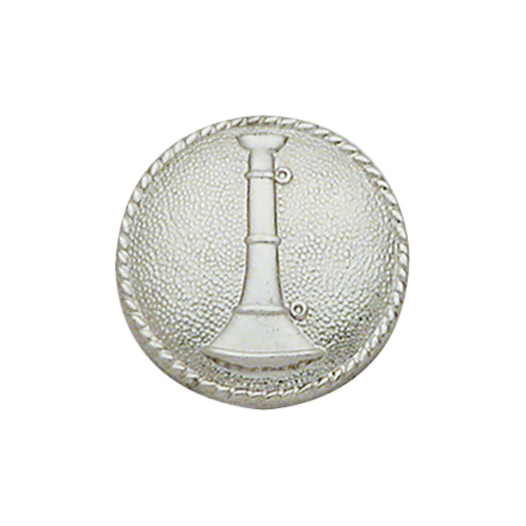 Gouden of Zilveren Bugle Disc Collar Insigne – Een unieke vintage touch voor je outfit!